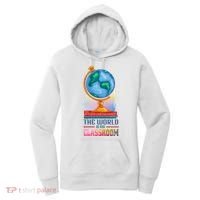 The World Is My Classroom Globe Women's Hoodie thumb 0