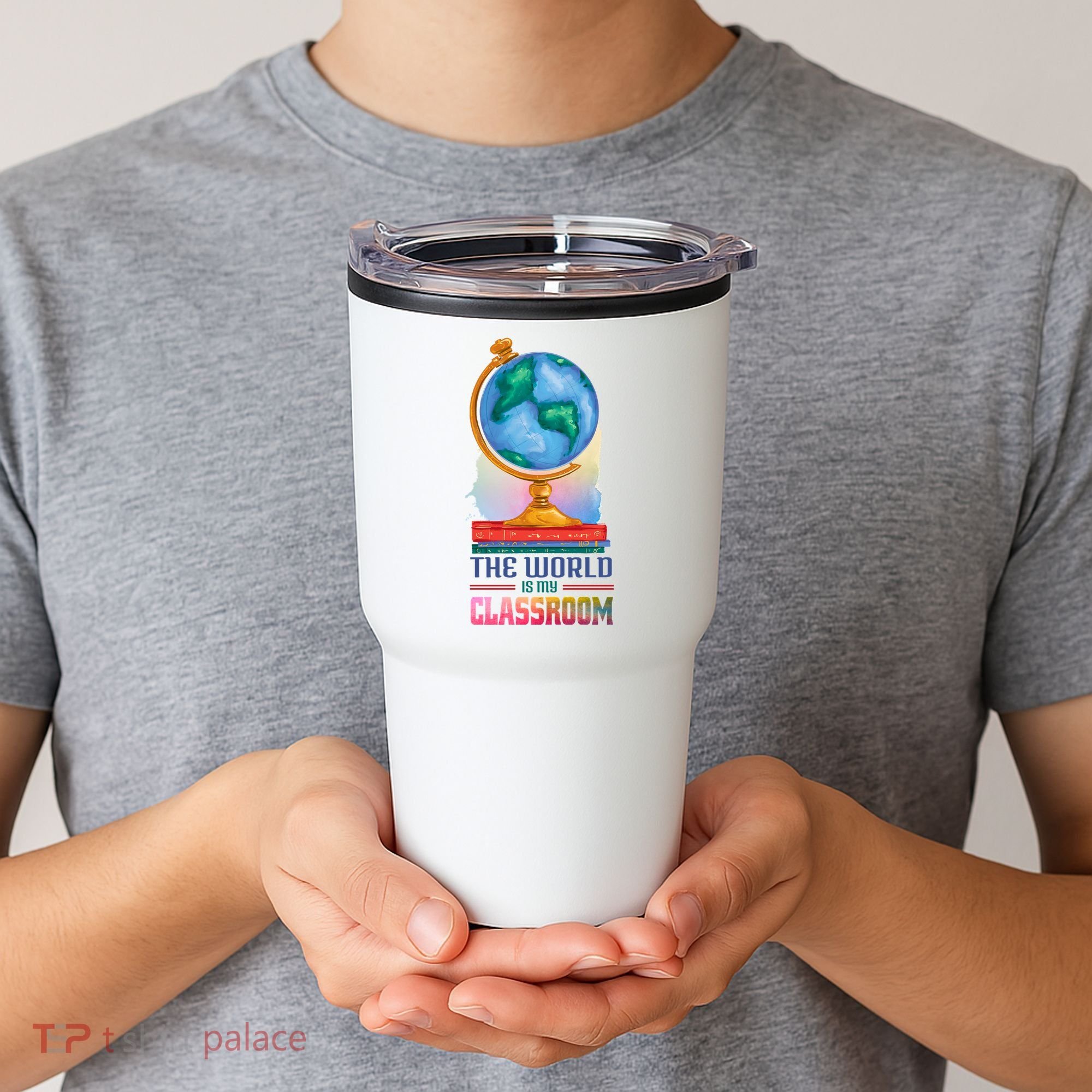 The World Is My Classroom Globe Tumbler