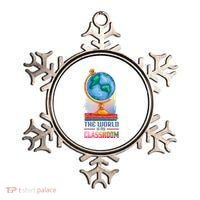 The World Is My Classroom Globe Ornament thumb 0