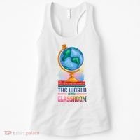 The World Is My Classroom Globe Women's Tank Top thumb 0