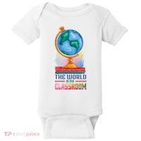 The World Is My Classroom Globe Baby Bodysuit thumb 0