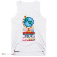 The World Is My Classroom Globe Tank Top thumb 0