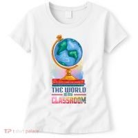 The World Is My Classroom Globe Women's T-Shirt thumb 0