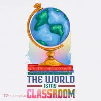 The World Is My Classroom Globe Women's T-Shirt thumb 6