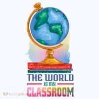 The World Is My Classroom Globe Women's T-Shirt thumb 6