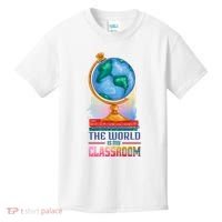 The World Is My Classroom Globe Kids T-Shirt thumb 0
