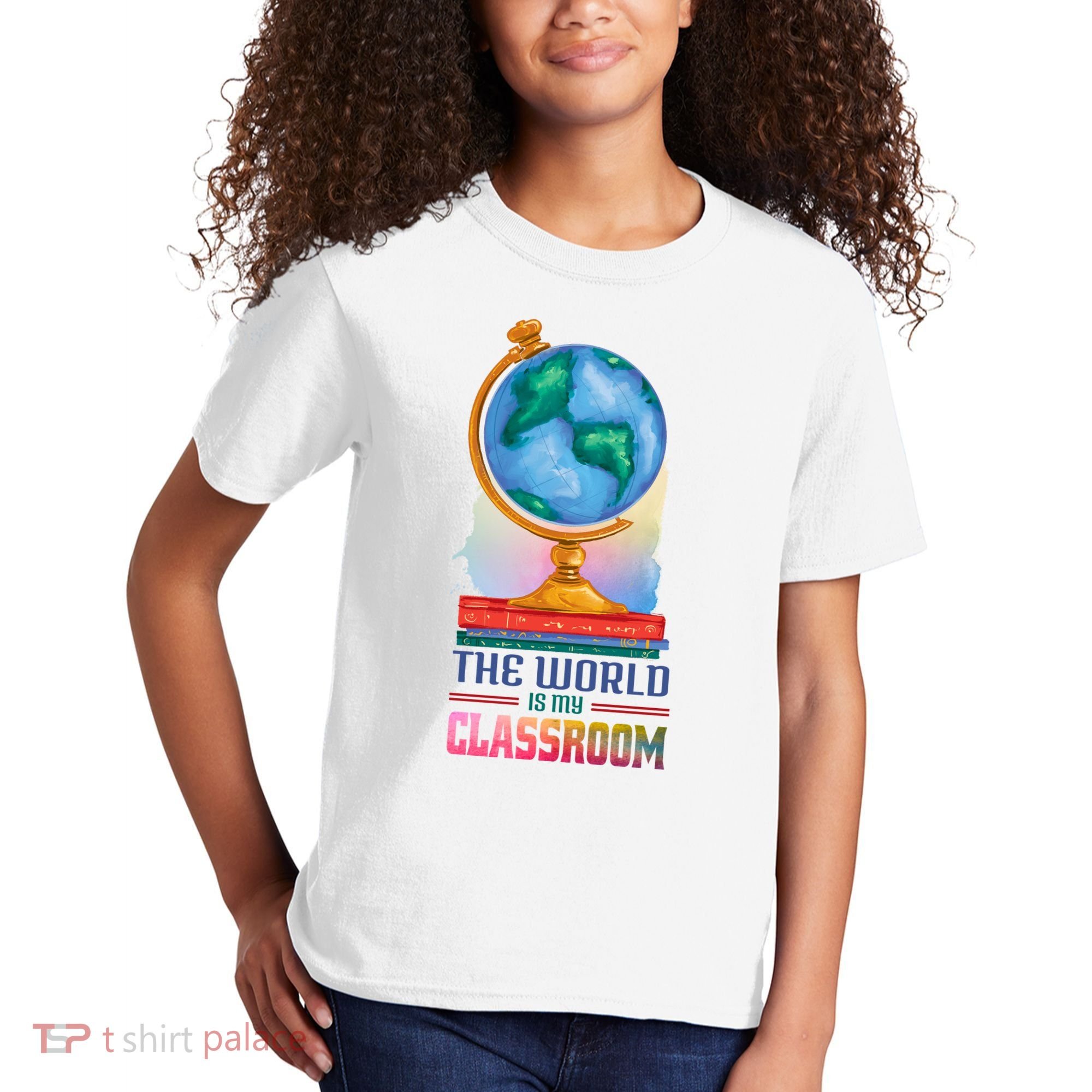 The World Is My Classroom Globe Kids T-Shirt