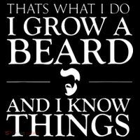 Thats What I Do I Grow A Beard And I Know Things Fun Beard Apron thumb 3