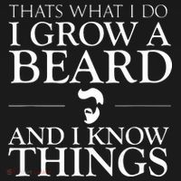 Thats What I Do I Grow A Beard And I Know Things Fun Beard Backpack thumb 2
