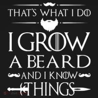 That's What I Do I Grow A Beard And I Know Things Love Beard Tote Bag thumb 4