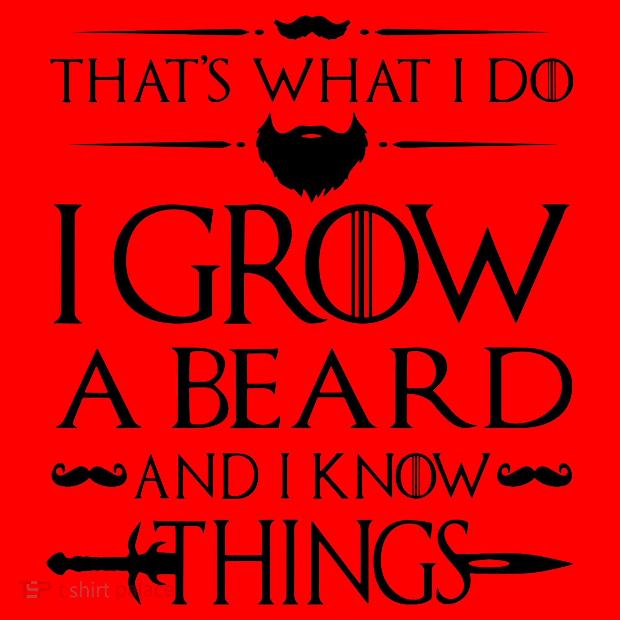 That's What I Do I Grow A Beard And I Know Things Love Beard Santa Hat