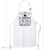That's What I Do I Grow A Beard And I Know Things Love Beard Apron thumb 0