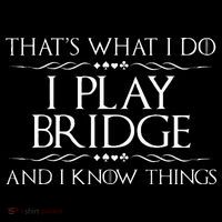 Thats What I Do I Play Bridge Bridge Player Card Game Women's Hoodie thumb 2