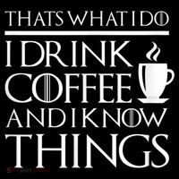 Thats What I Do I Drink Coffee And I Know Things Women's Hoodie thumb 2