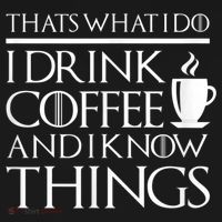 Thats What I Do I Drink Coffee And I Know Things Visor thumb 3