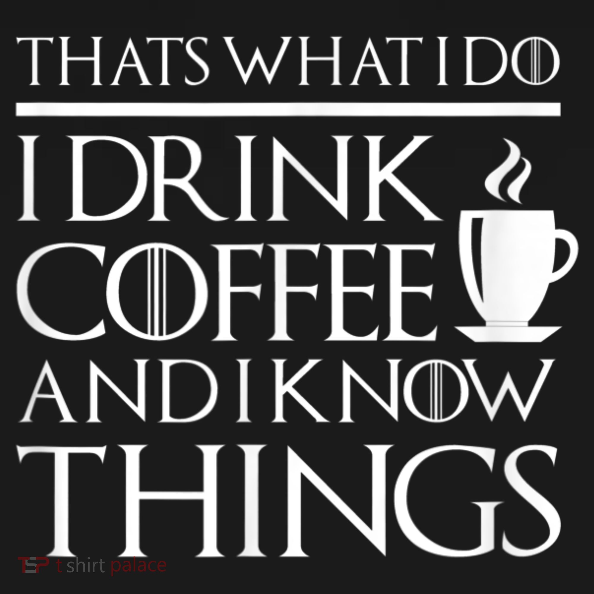 Thats What I Do I Drink Coffee And I Know Things Cropped Pullover Crew