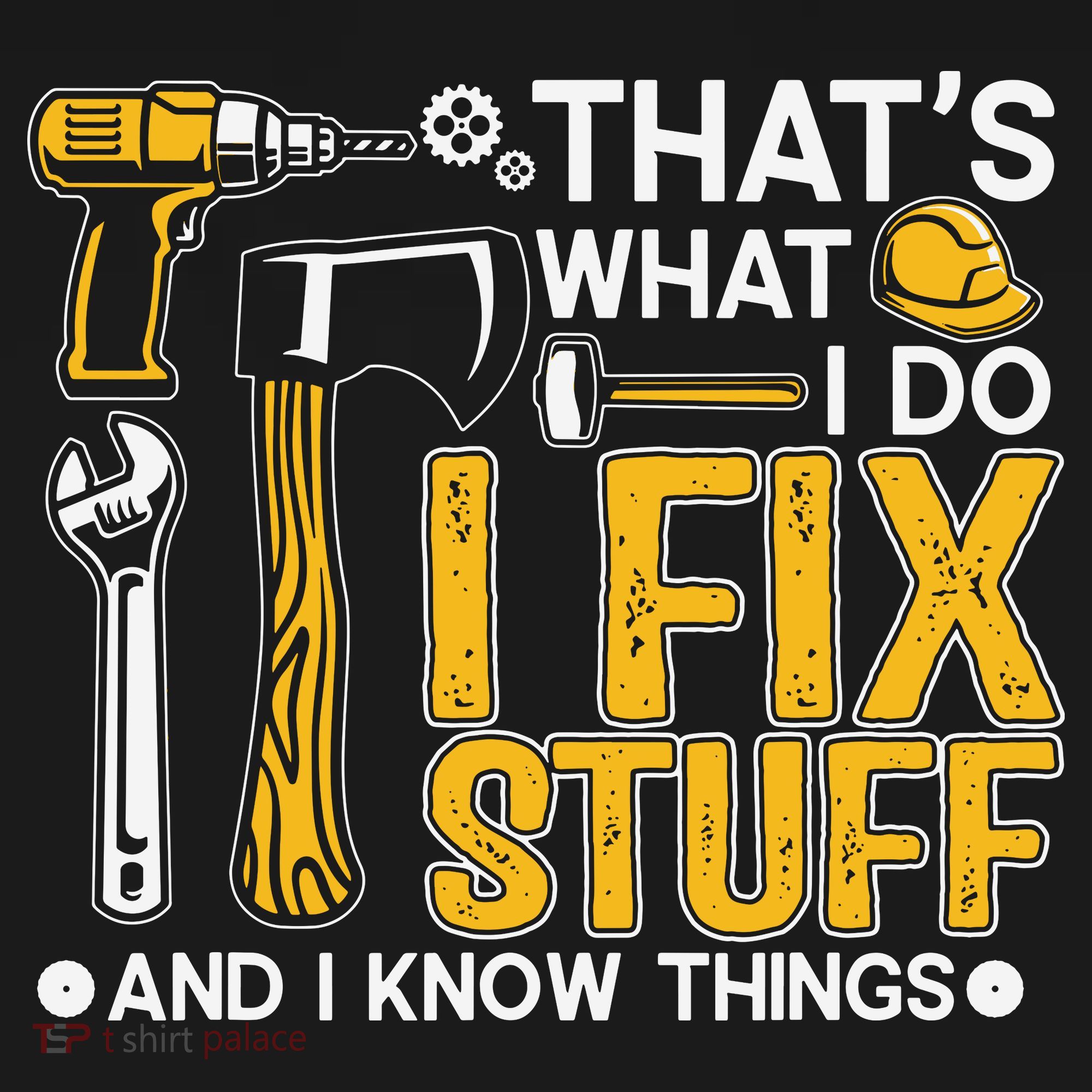 That's What I Do I Fix Stuff And I Know Things Funny Saying Ornament