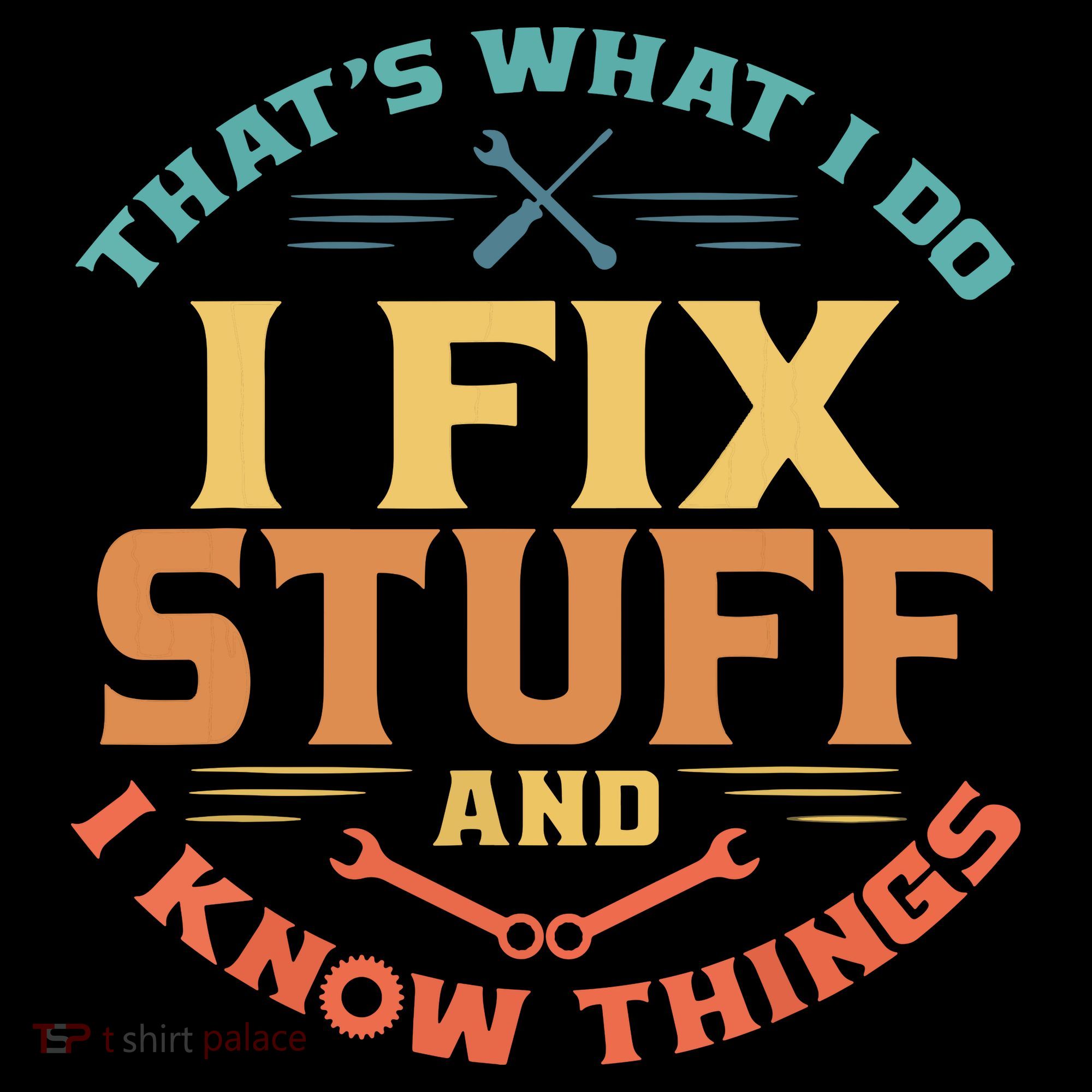 That's What I Do I Fix Stuff And I Know Things Funny Dad Ornament
