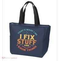 That's What I Do I Fix Stuff And I Know Things Funny Dad Tote Bag thumb 3