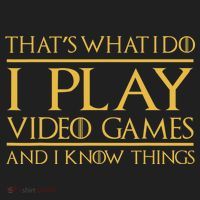 That's What I Do I Play Video Games And I Know Things Gamer Hat thumb 2