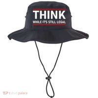 Think While It's Still Legal Political Statement Bucket Hat thumb 0