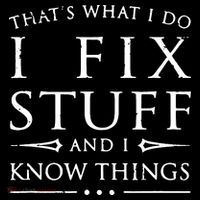 That's What I Do I Fix Stuff And I Know Things Backpack thumb 2