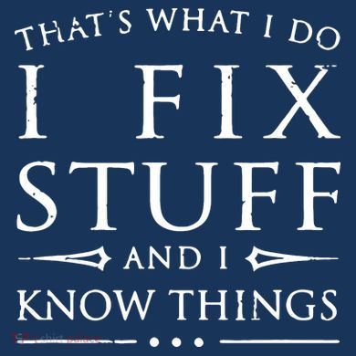 That's What I Do I Fix Stuff And I Know Things Women's Tri-Blend 3/4-Sleeve Raglan Shirt
