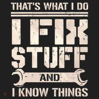 That's What I Do I Fix Stuff And I Know Things Beanie thumb 2