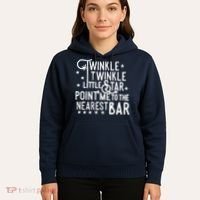 Twinkle Little Star Point Me To The Nearest Bar Hoodie thumb 5