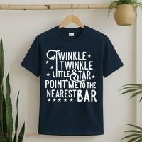 Twinkle Little Star Point Me To The Nearest Bar T-Shirt thumb 2