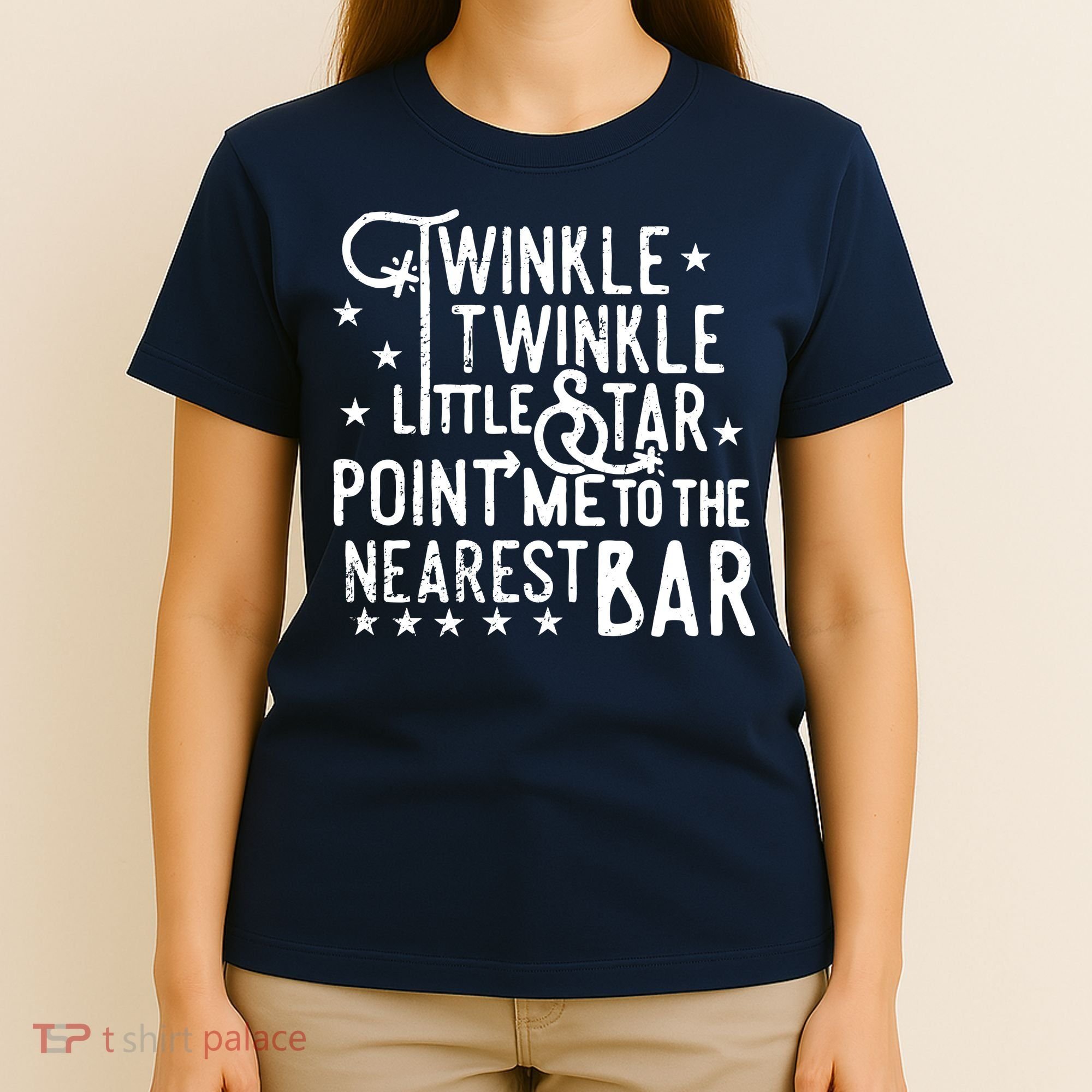 Twinkle Little Star Point Me To The Nearest Bar T-Shirt