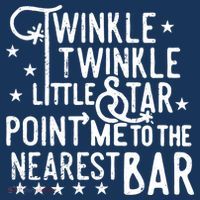 Twinkle Little Star Point Me To The Nearest Bar Bucket Hat thumb 4