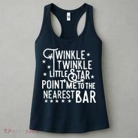 Twinkle Little Star Point Me To The Nearest Bar Women's Tank Top thumb 3