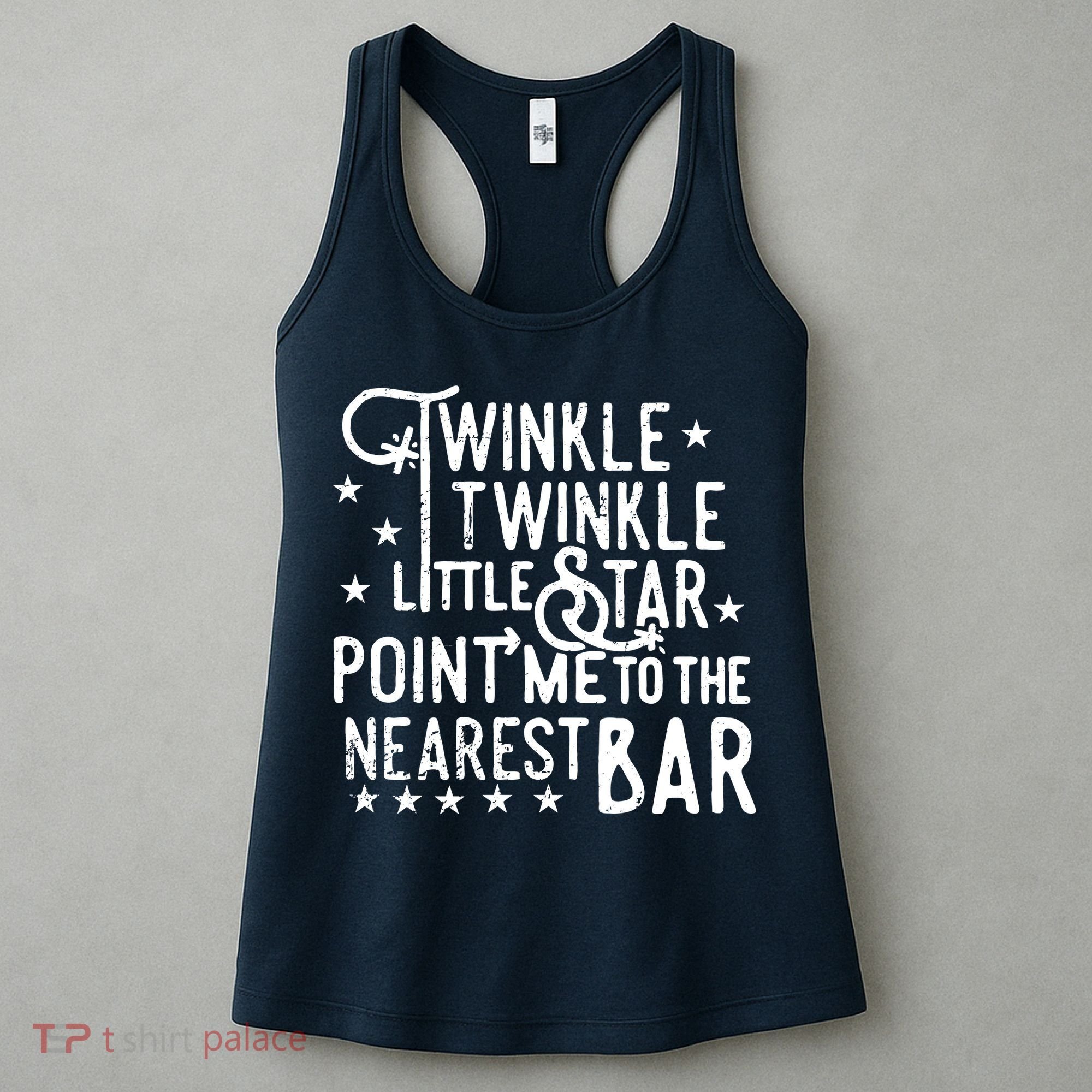 Twinkle Little Star Point Me To The Nearest Bar Women's Tank Top