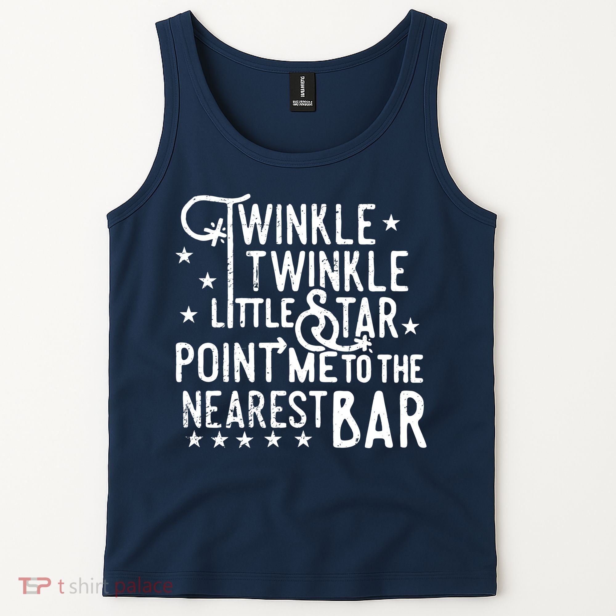 Twinkle Little Star Point Me To The Nearest Bar Tank Top