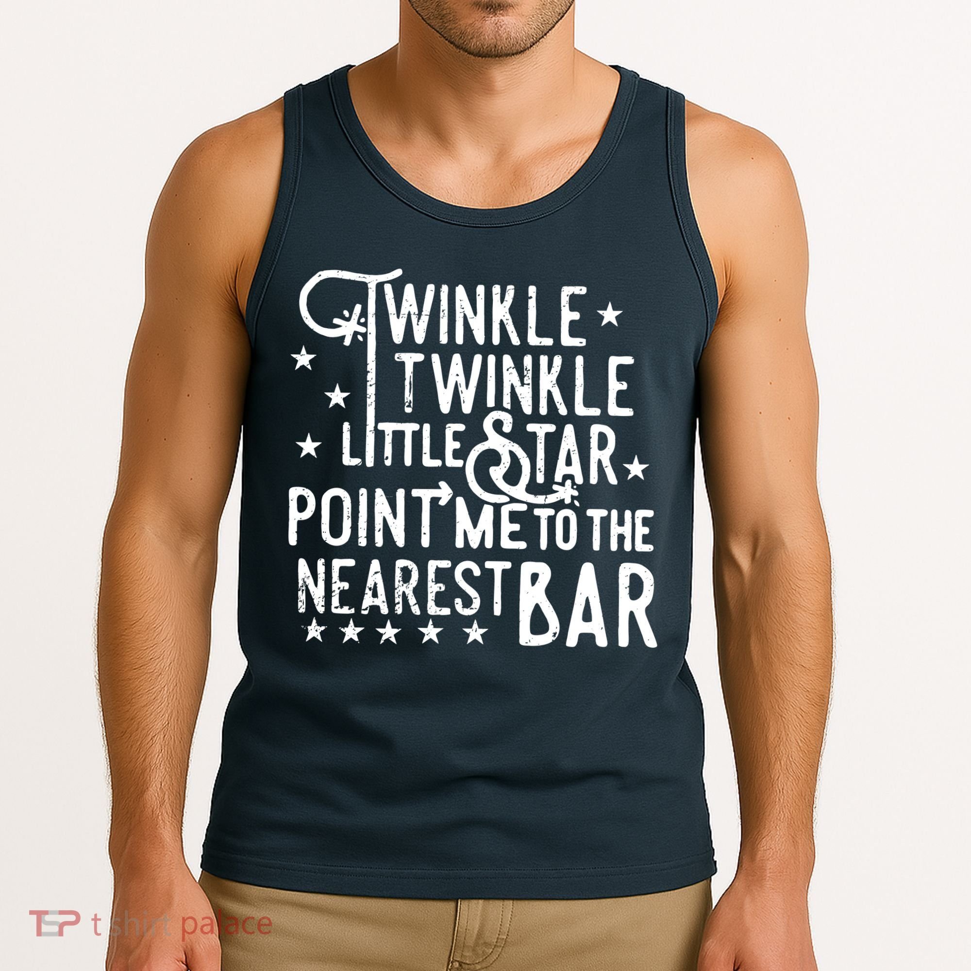 Twinkle Little Star Point Me To The Nearest Bar Tank Top