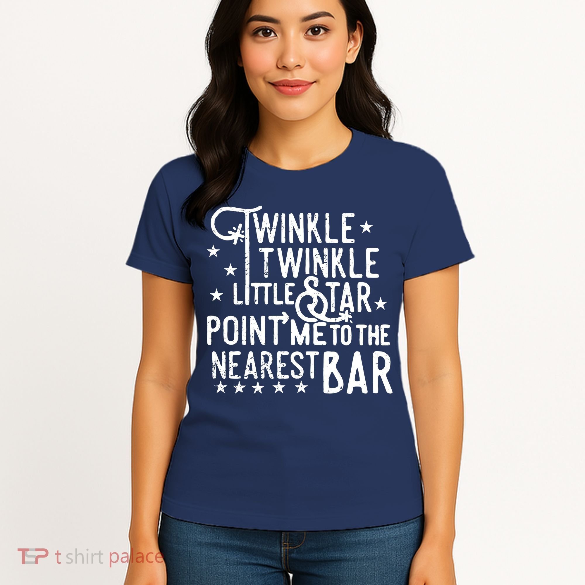 Twinkle Little Star Point Me To The Nearest Bar Women's T-Shirt
