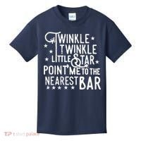 Twinkle Little Star Point Me To The Nearest Bar Kids T-Shirt thumb 0
