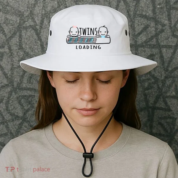 Twins loading cute twin mother  Bucket Hat