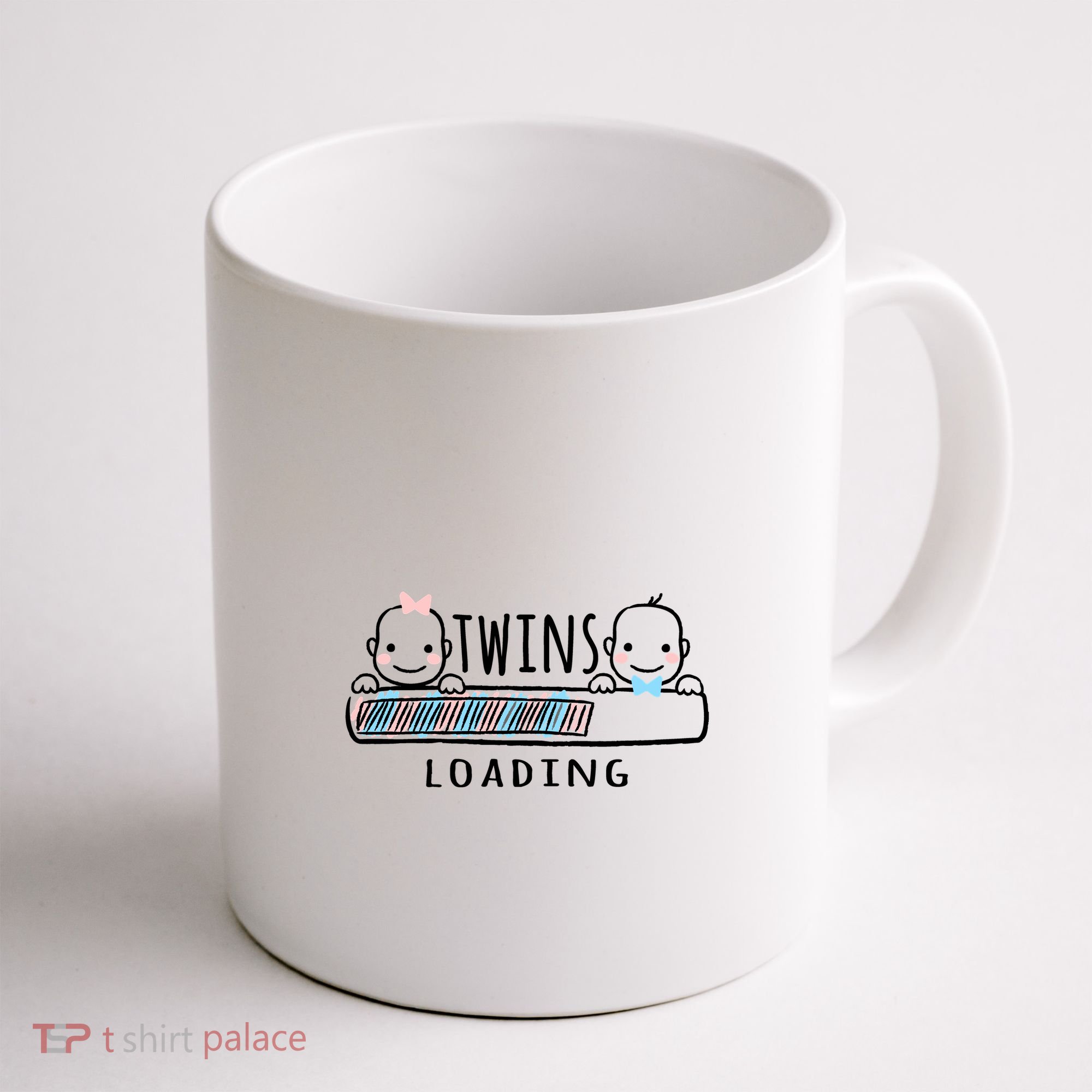 Twins loading cute twin mother  Coffee Mug