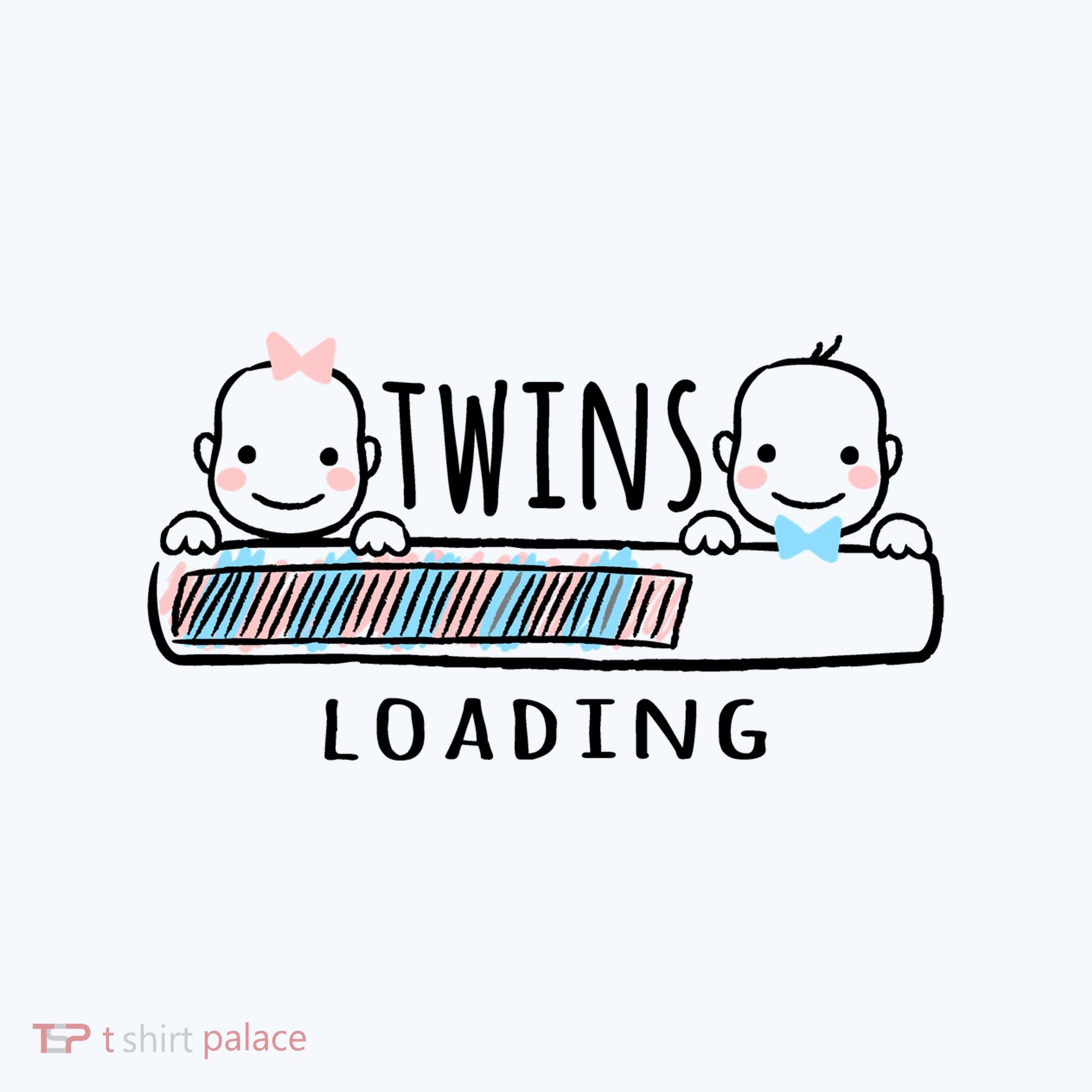Twins loading cute twin mother  Ornament