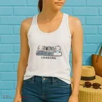 Twins loading cute twin mother  Women's Tank Top thumb 2