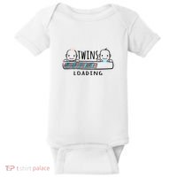 Twins loading cute twin mother  Baby Bodysuit thumb 0