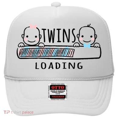 Twins loading cute twin mother  Hat