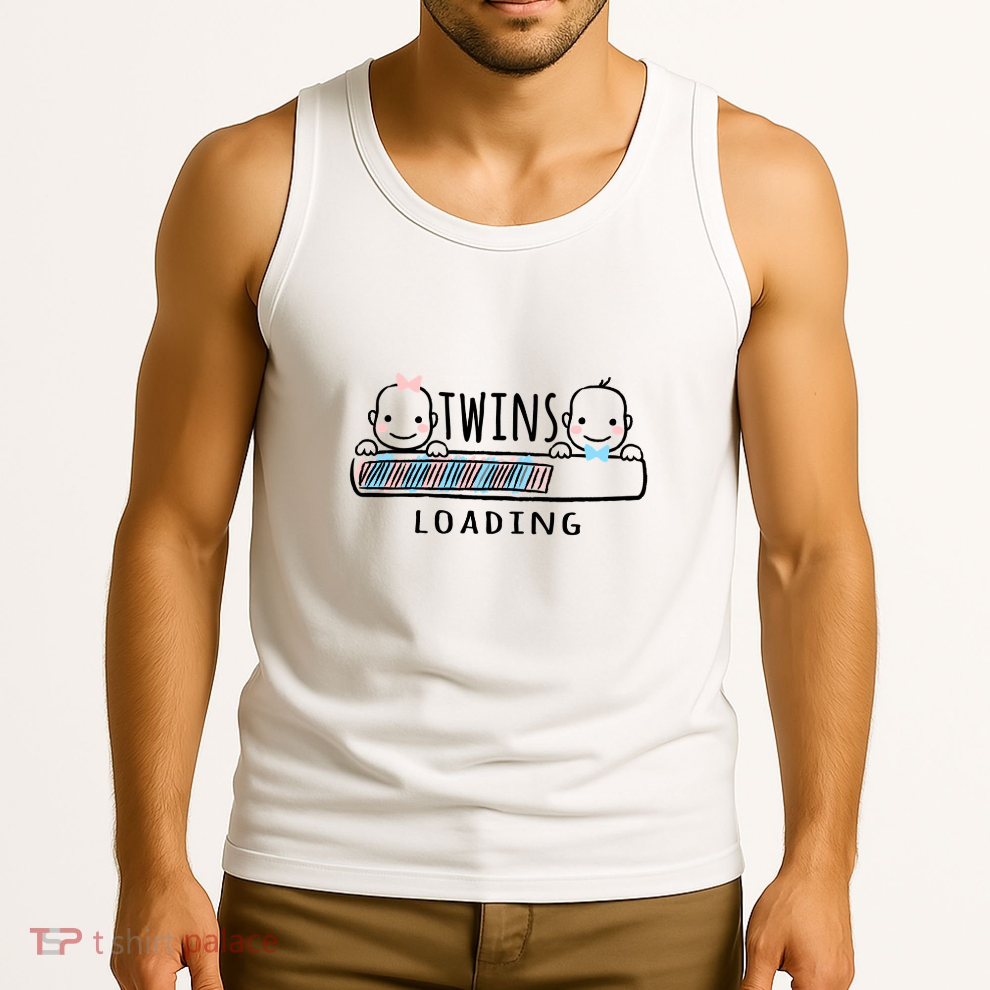Twins loading cute twin mother  Tank Top