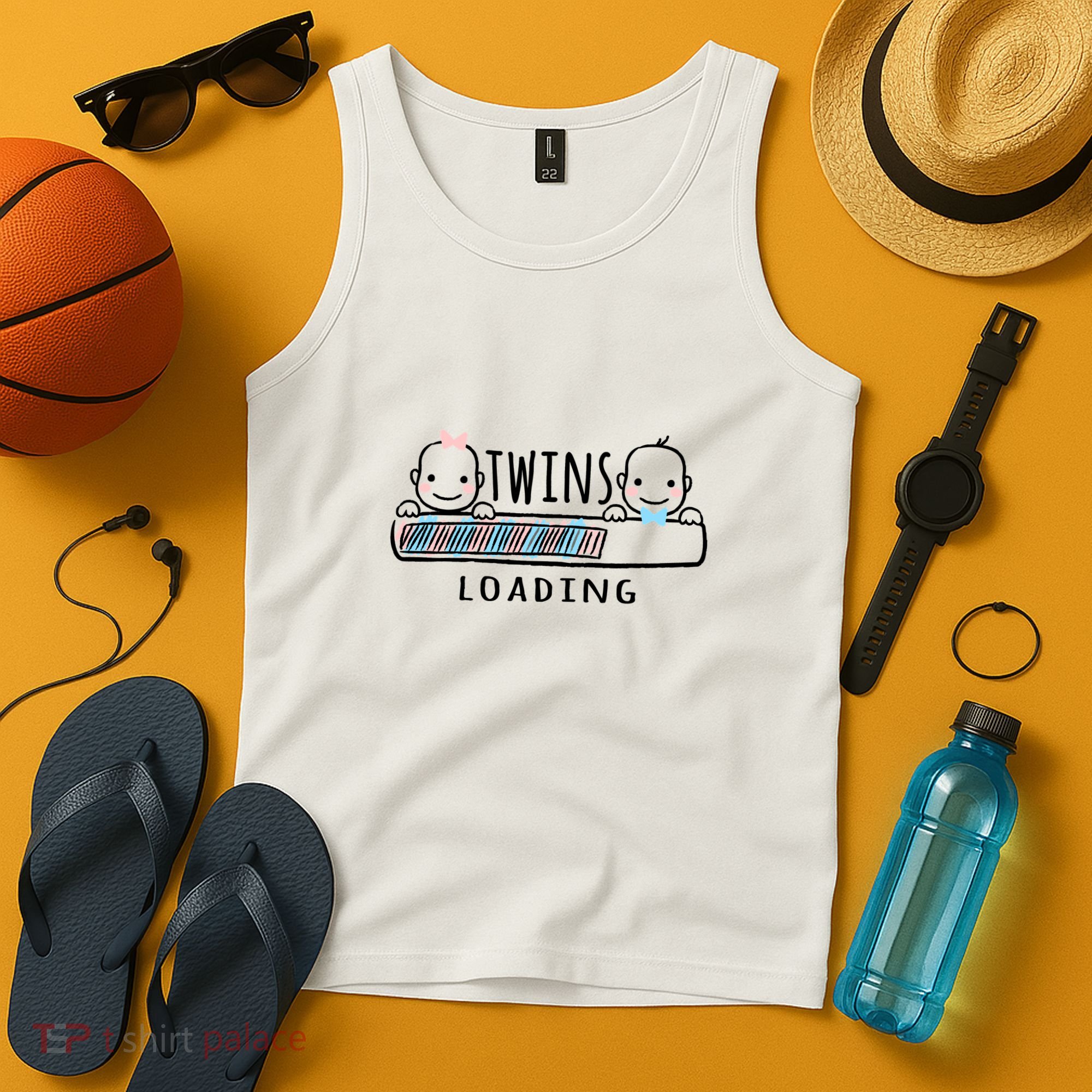 Twins loading cute twin mother  Tank Top