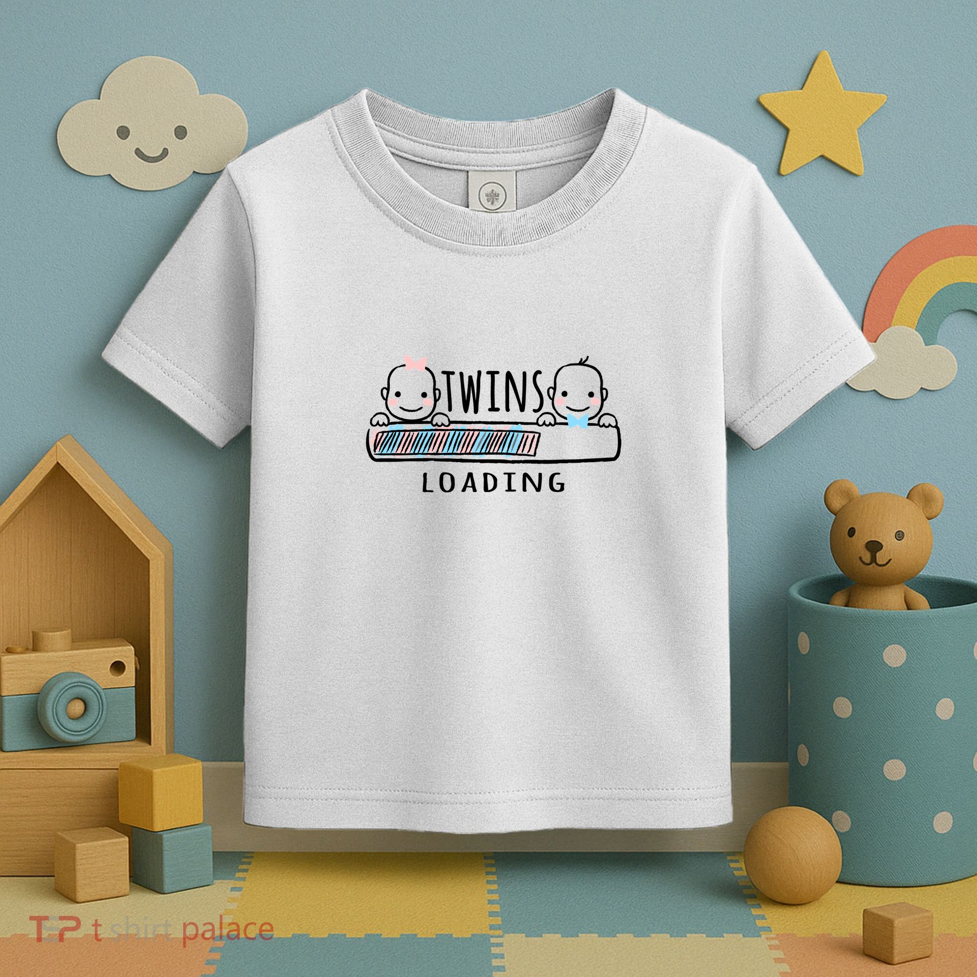 Twins loading cute twin mother  Toddler T-Shirt