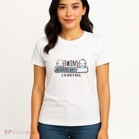 Twins loading cute twin mother  Women's T-Shirt thumb 4