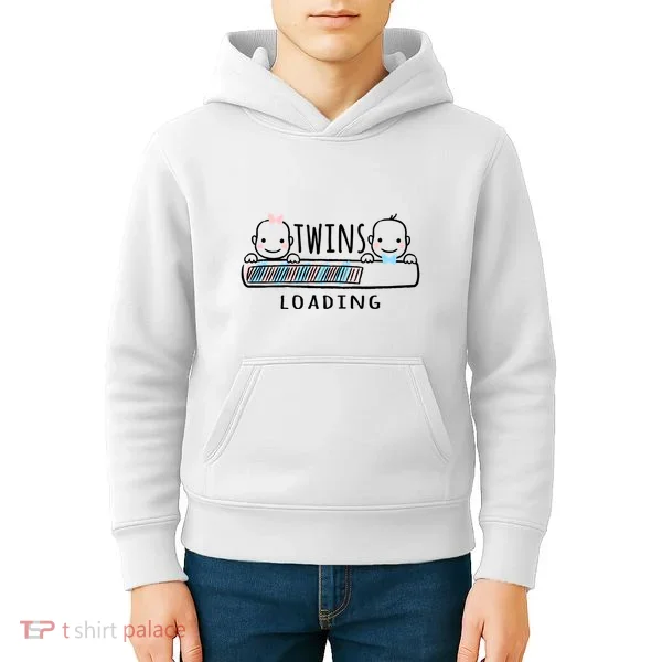 Twins loading cute twin mother  Kids Hoodie