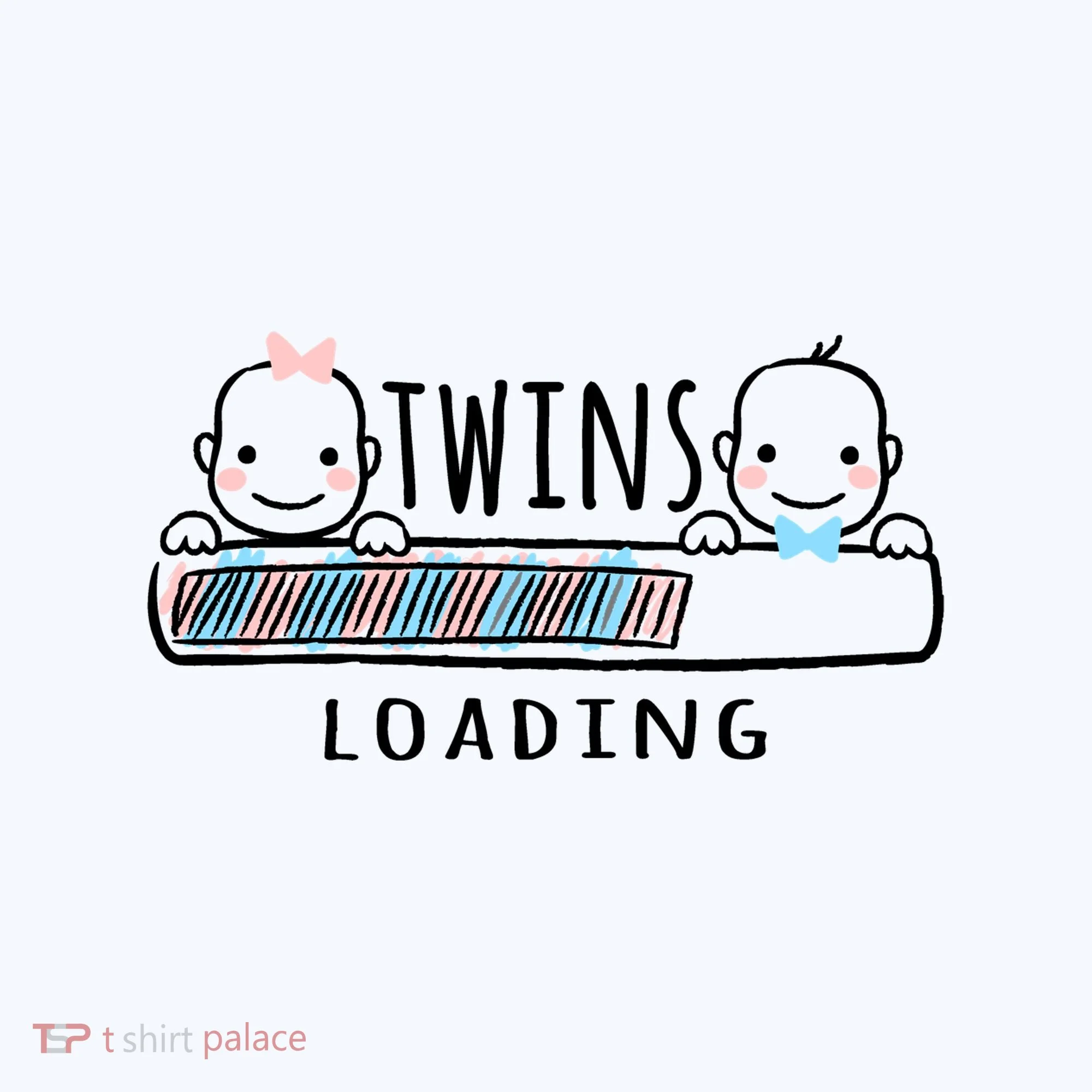 Twins loading cute twin mother  Kids Long Sleeve Shirt